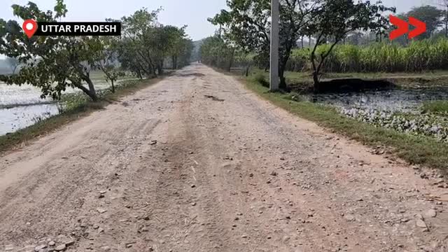 उत्तर प्रदेश में खस्ताहाल सड़क की नही ले रहा कोई सुध(1)