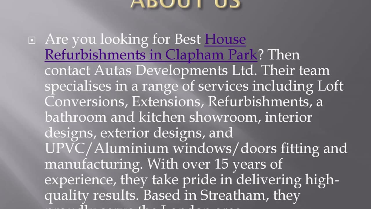 Best House Refurbishments in Clapham Park