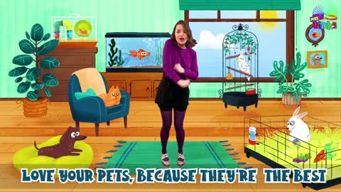 Pets song for Kids | Care for Pets song for Children | I love my Pet