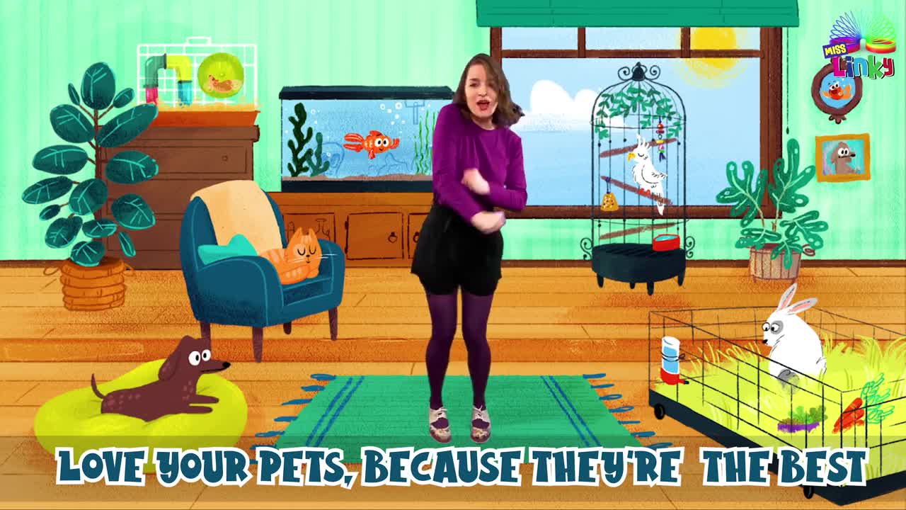 Pets song for Kids | Care for Pets song for Children | I love my Pet