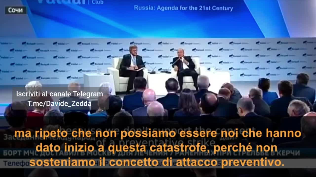 ⚠️Russia , Putin: Se attaccheranno, sarà catastrofe globale, non avranno tempo di pentirsi