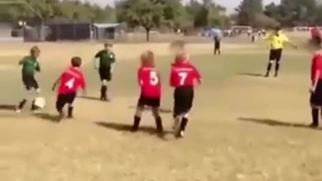 Boy Soccer Kicks 3 Kids