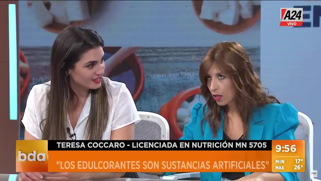 Argentinian health expert Teresa Coccaro collapsed on live TV during a morning show Nov.2022