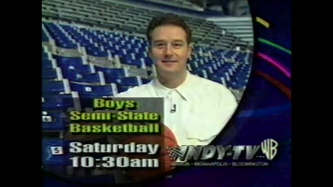 March 1997 - Vince Welch WNDY Promo for Semi-State Boys Basketball Games