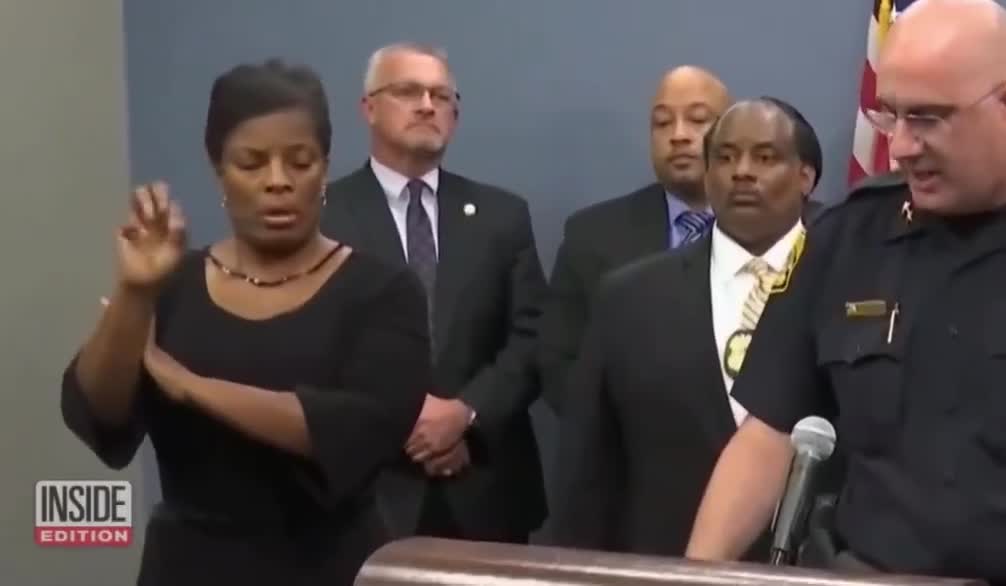 Never Forget the Woman Who Got Arrested For Being a Fake Sign Language Interpreter