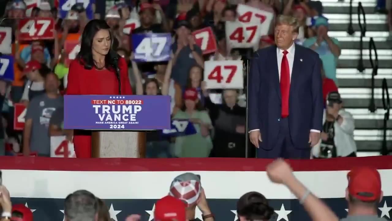 Former Democrat Tulsi Gabbard officially joins Republican Party at NC Trump rally