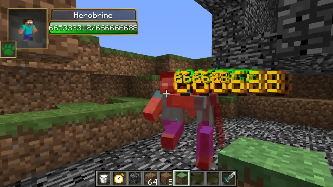 Herobrine vs all Herobrine and Creepypasta mobs in minecraft part 5