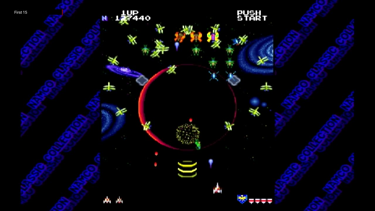 The First 15 Minutes of Namco Museum: Galaga Arrangement (GameCube)