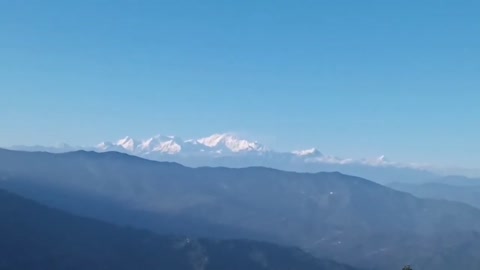 beautiful view of kanchanjunga from my house