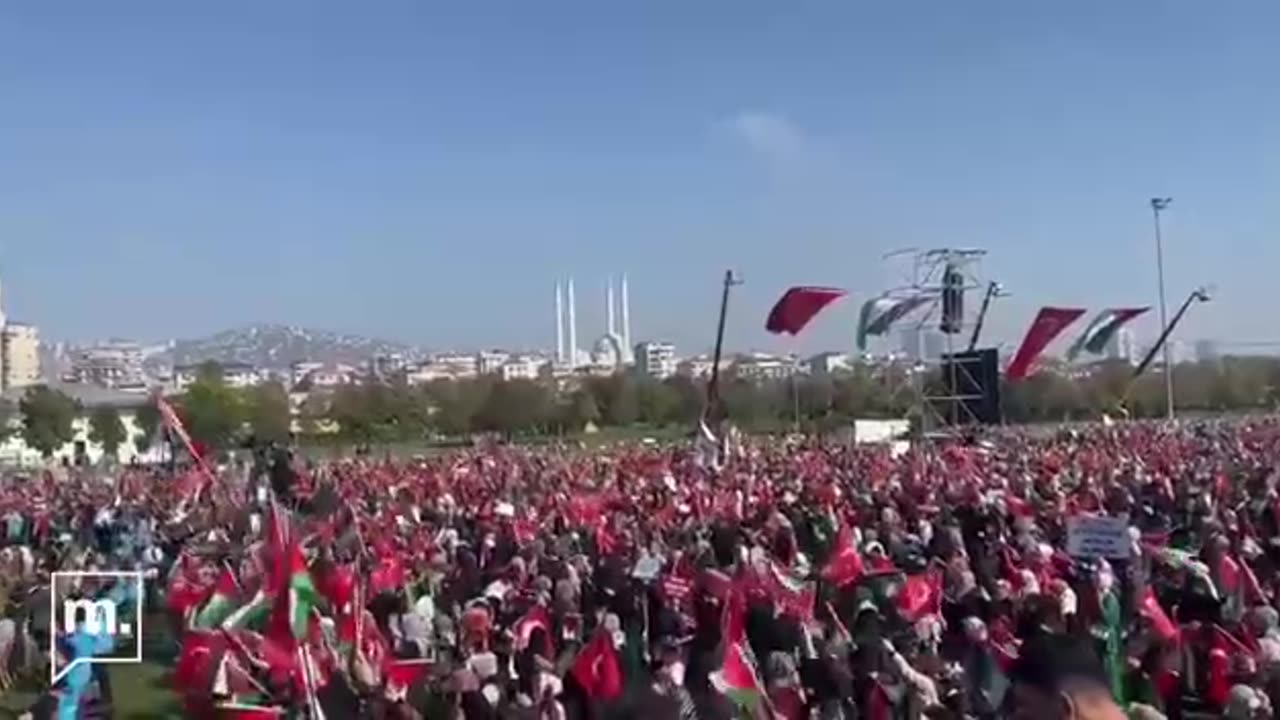Turkey protests for Hamas butchers just like in the US