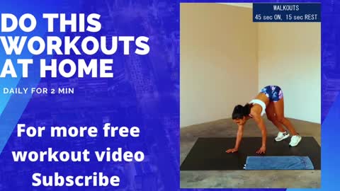 Do this exercises for 5 min at Home