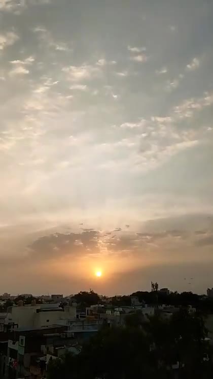 Viral video of sunset
