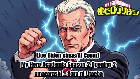 [Joe Biden sings/AI Cover] My Hero Academia Season 2 Opening 2 Amazarashi - Sora ni Utaeba