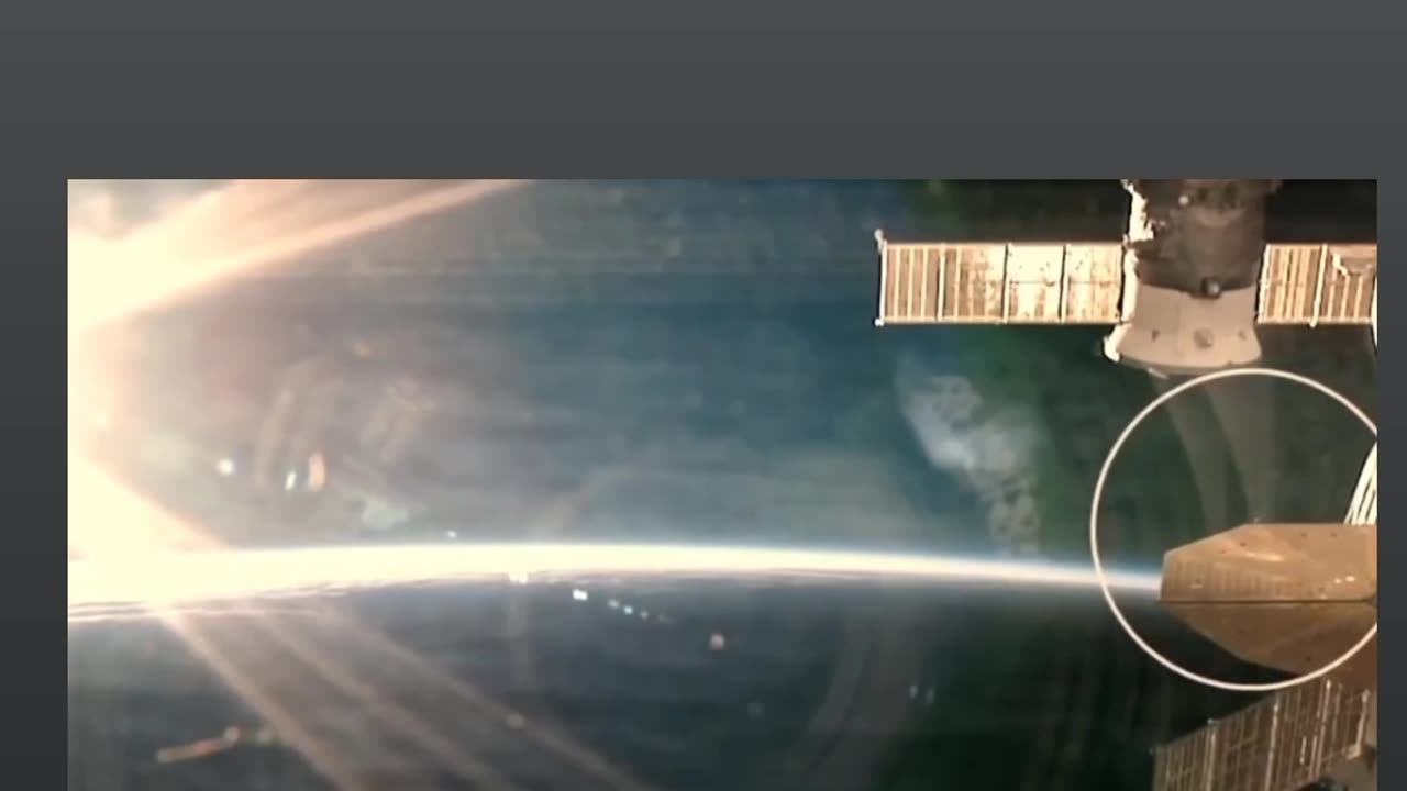 UFO catch by Space Station Camera