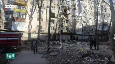 La Rai spaccia bombardamenti Ucraini su Donetsk per Russi