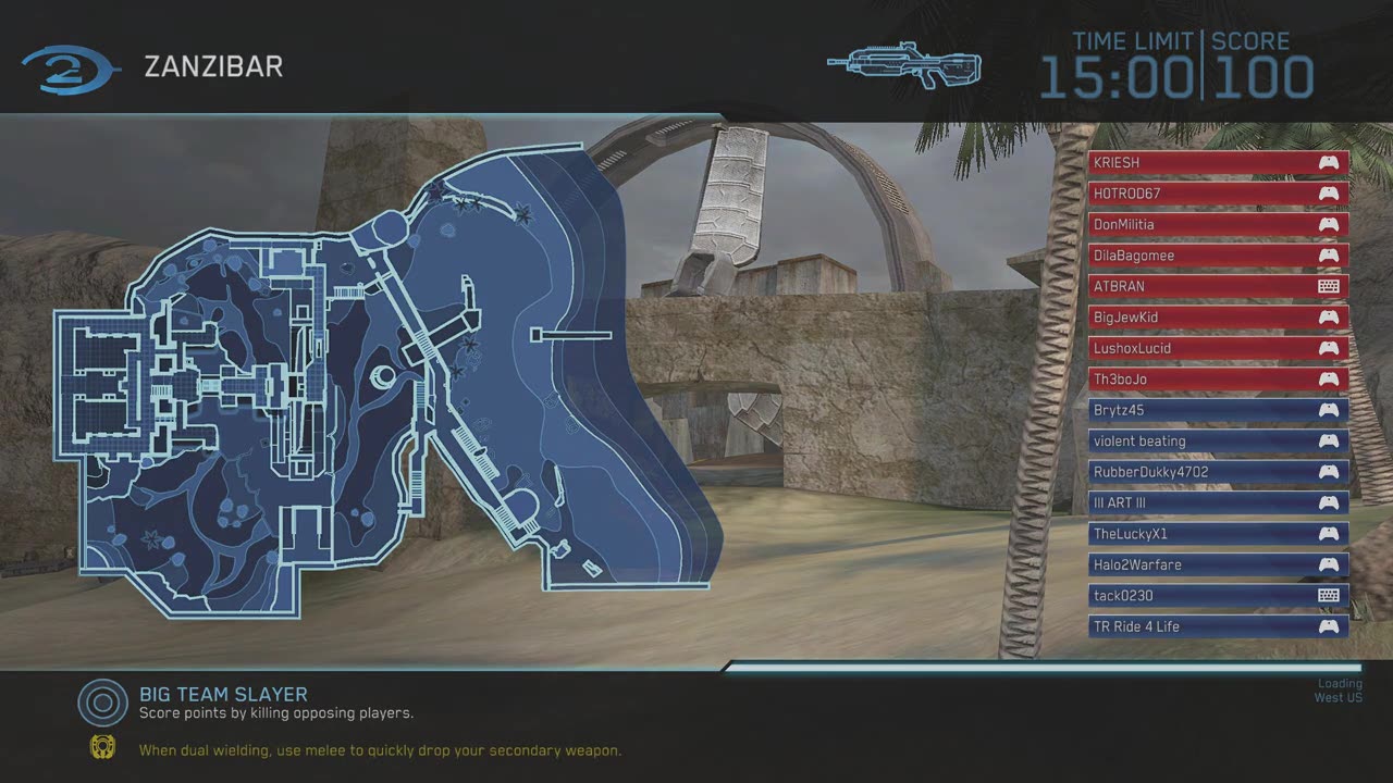 Halo 2 Classic Big Team - Big Team Slayer on Zanzibar