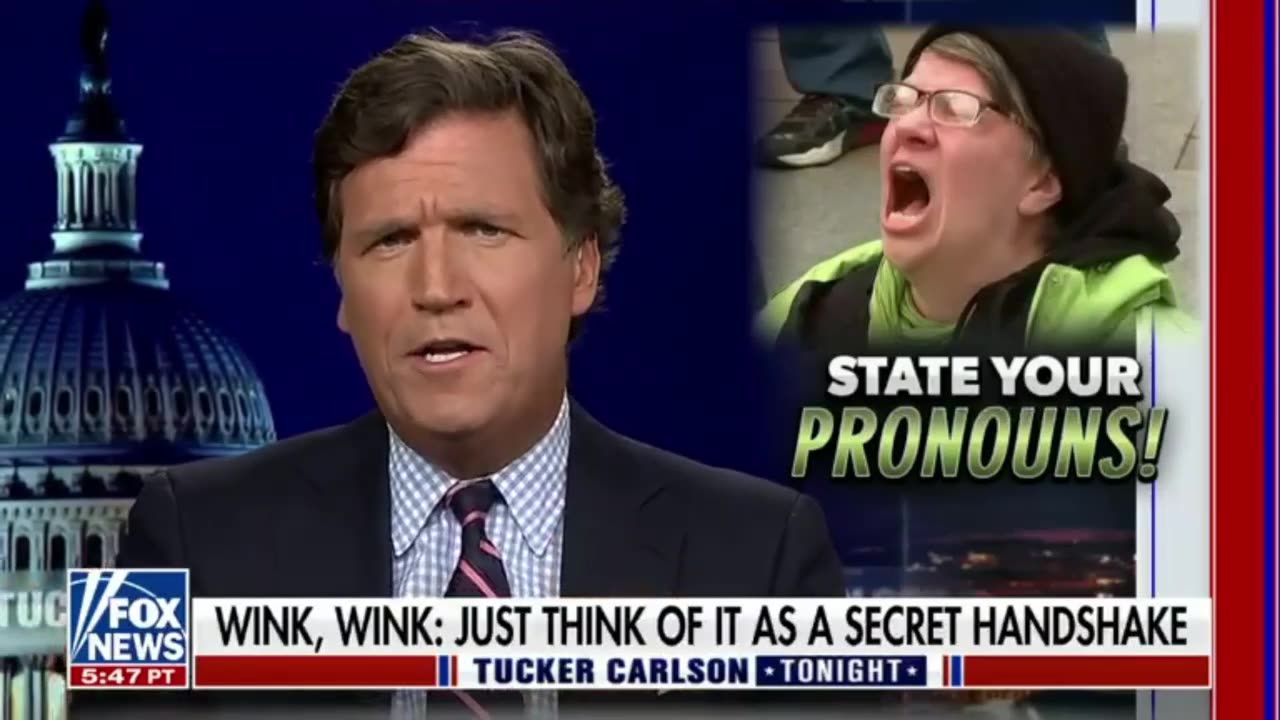 OMG tucker went there with pronouns and "big mike Obama" was in it 😂😂
