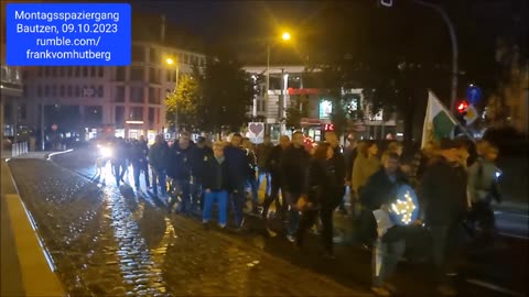 MONTAGSPAZIERGANG - BAUTZEN, 09 10 2023, 140. MAHNWACHE 🕊 - Start und Ankunft