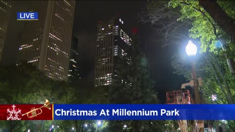 Christmas tree lighting at Millennium Park happening tonight