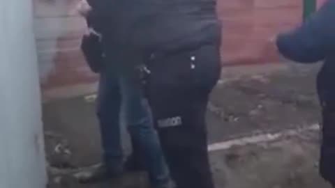 Nábor nových ukrajinských rekrutů na frontu v Kramatorsku