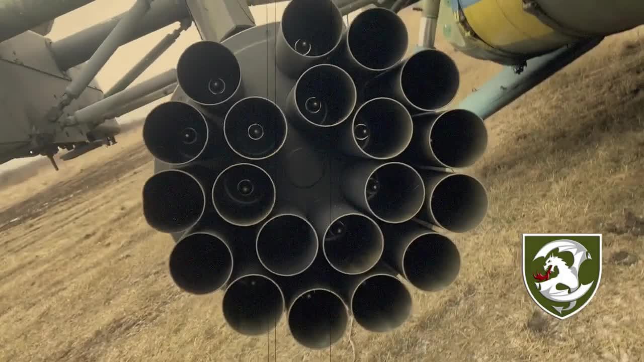 Ukrainian Helicopter Loads Up