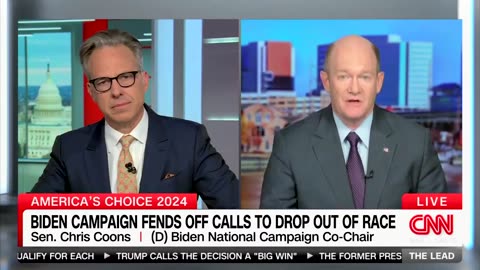 Chris Coons Calls Biden 'Strongest President Ever' on CNN 🤡🎪