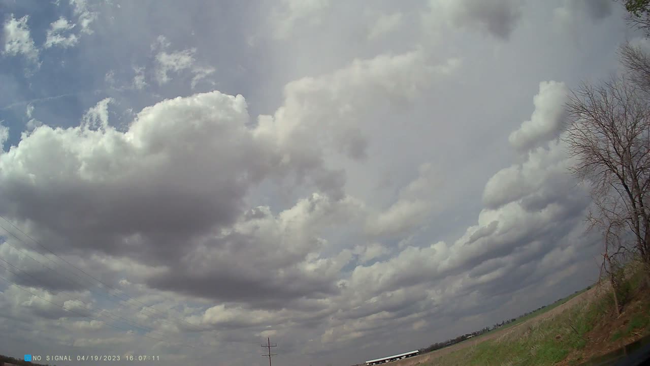 Storm Chase April 19 2023 Drive from Chapman to Upland to Wakefield