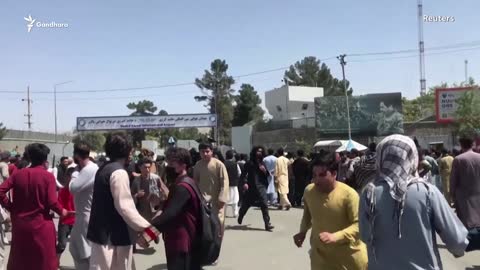 Desperate Afghans Cling To U.S. Military Plane To Flee Taliban