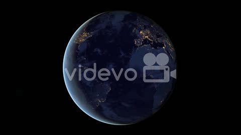 Animation of earth at night