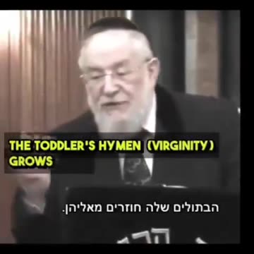 A Jewish Rabbi Explains Why It Is Acceptable To Rape Toddlers