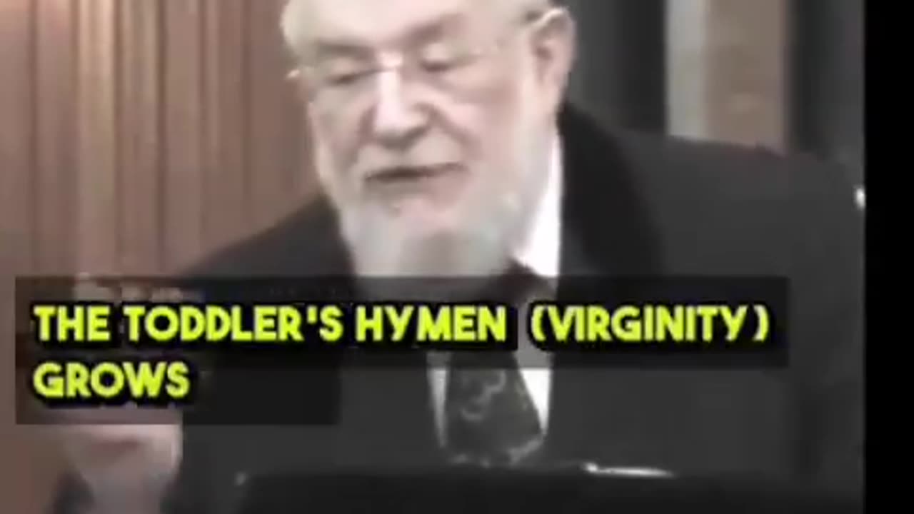 A Jewish Rabbi Explains Why It Is Acceptable To Rape Toddlers