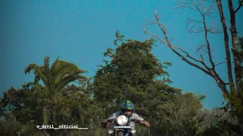 Wheelie on Royal Enfield bullet 350