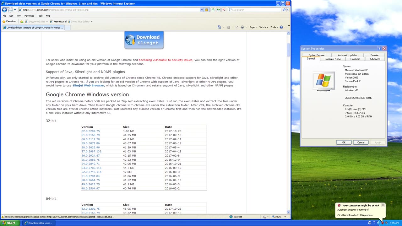 Run Google Chrome on Windows XP Tutorial