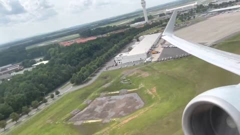 American 737-800 Takeoff out of Charlotte, Inflight, Firm Landing at New York JFK