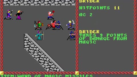 AD&D Pool of Radiance Combat Scene - Driders