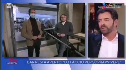 Matano blocca e censura intervista per una mascherina