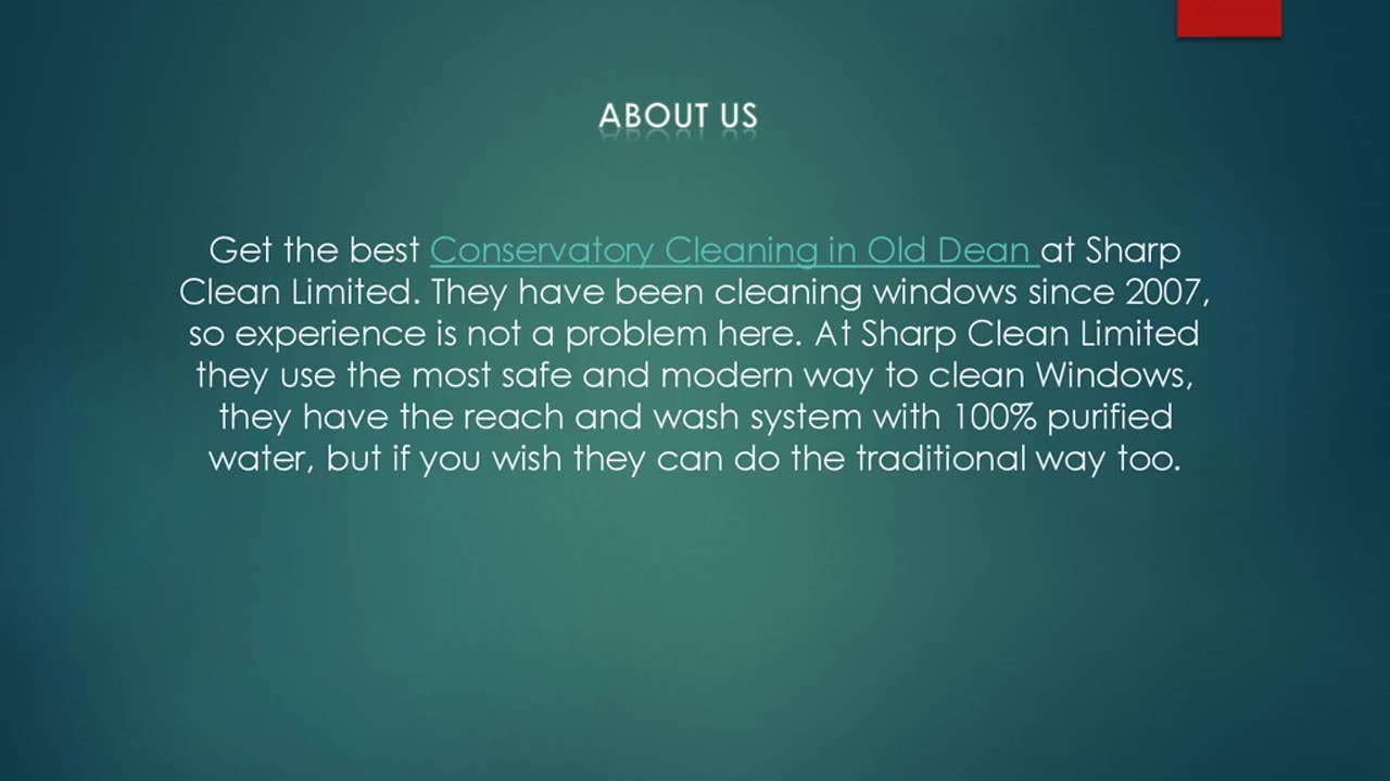 Get the best Conservatory Cleaning in Old Dean