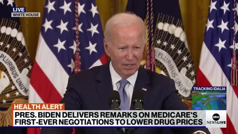 Biden gives 1st remarks after unveiling drug price negotiations with Medicare