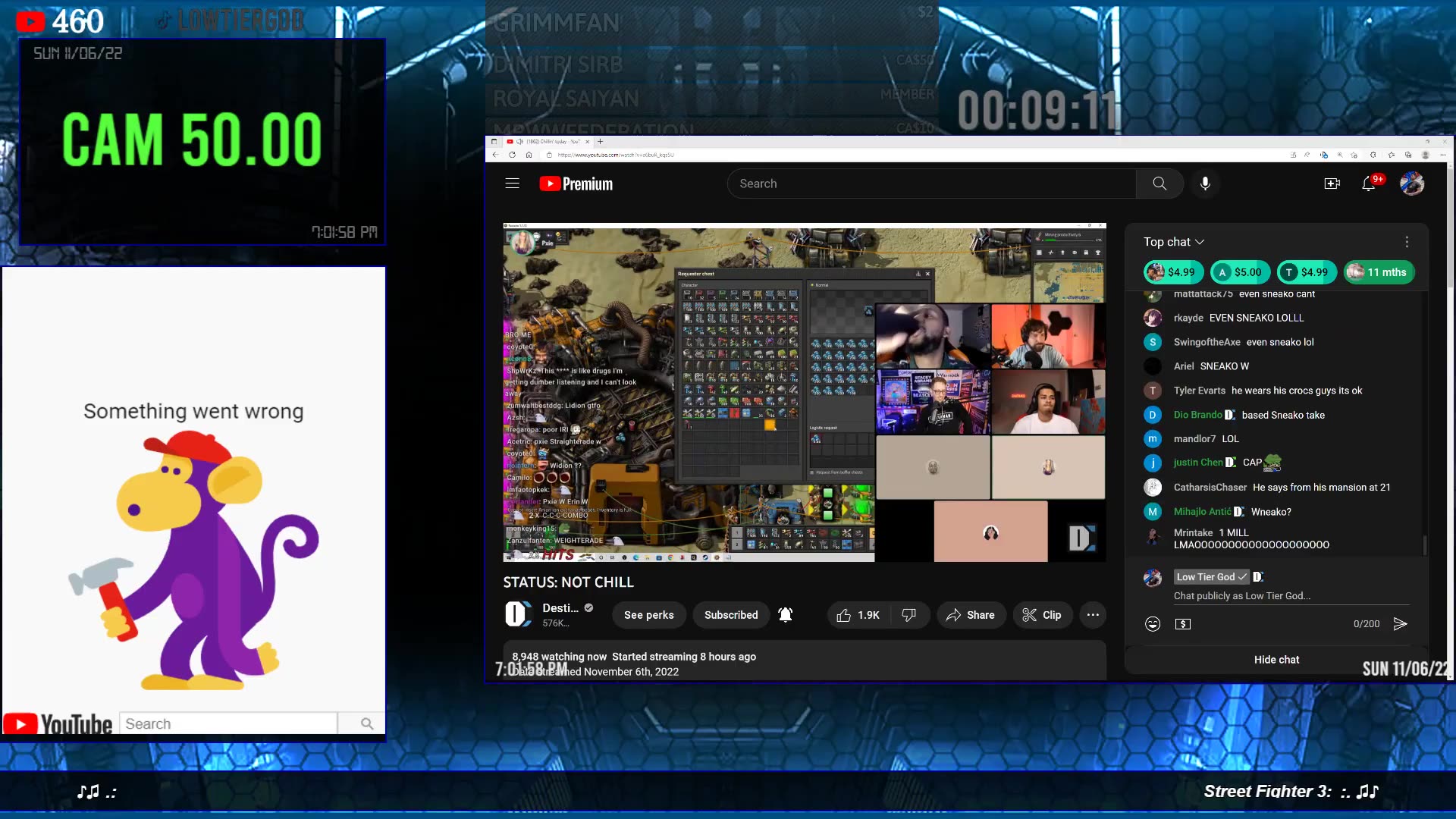 [11.6.22, Destiny Panel] 🔴 LOW TIER GOD YOUTUBE LIVE STREAM🔴 T 7⧸ GOW ...