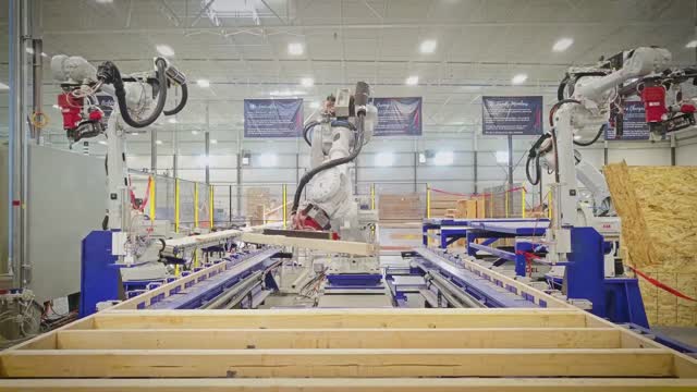 Automated Modular Construction - ABB Robots build wall panels - The House of Design & AutoVol