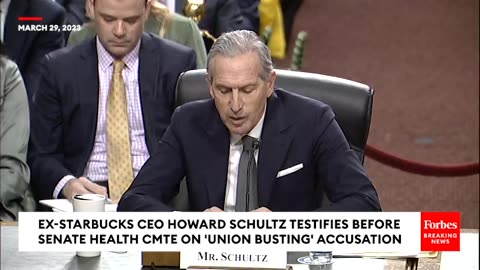 'I Find It Particularly Ironic...'- Tammy Baldwin Confronts Howard Schultz Over Anti-Union Acts