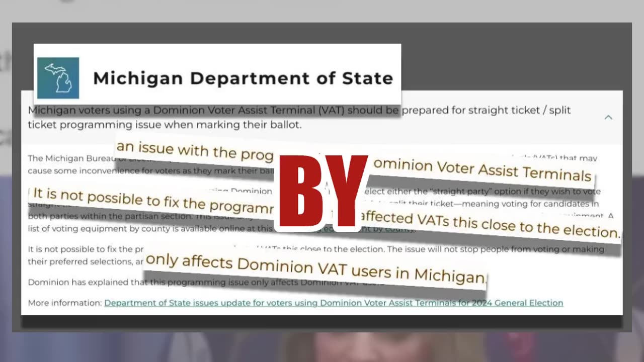 Fact Check: Dominion Voting Machines NOT Facing 'Nationwide Issue' -- Only Some In Michigan