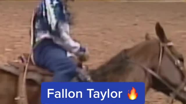 At just 13 years old Fallon Taylor shined bright on the biggest stage at the 1995 NFR 💨