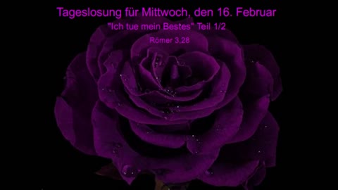Tageslosung für Mittwoch, den 16. Februar