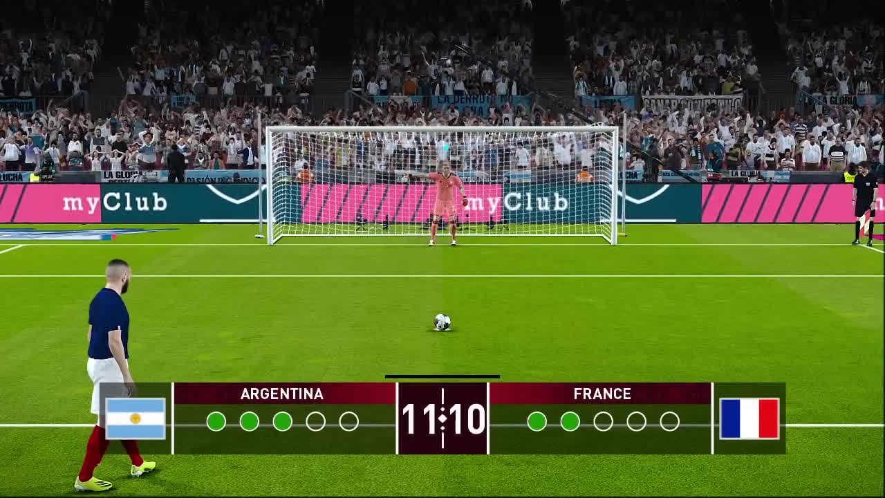 Argentina Vs France - FINAL - Penalty Shootout FIFA World Cup 2022 | Messi vs Mbappe | PES Gameplay