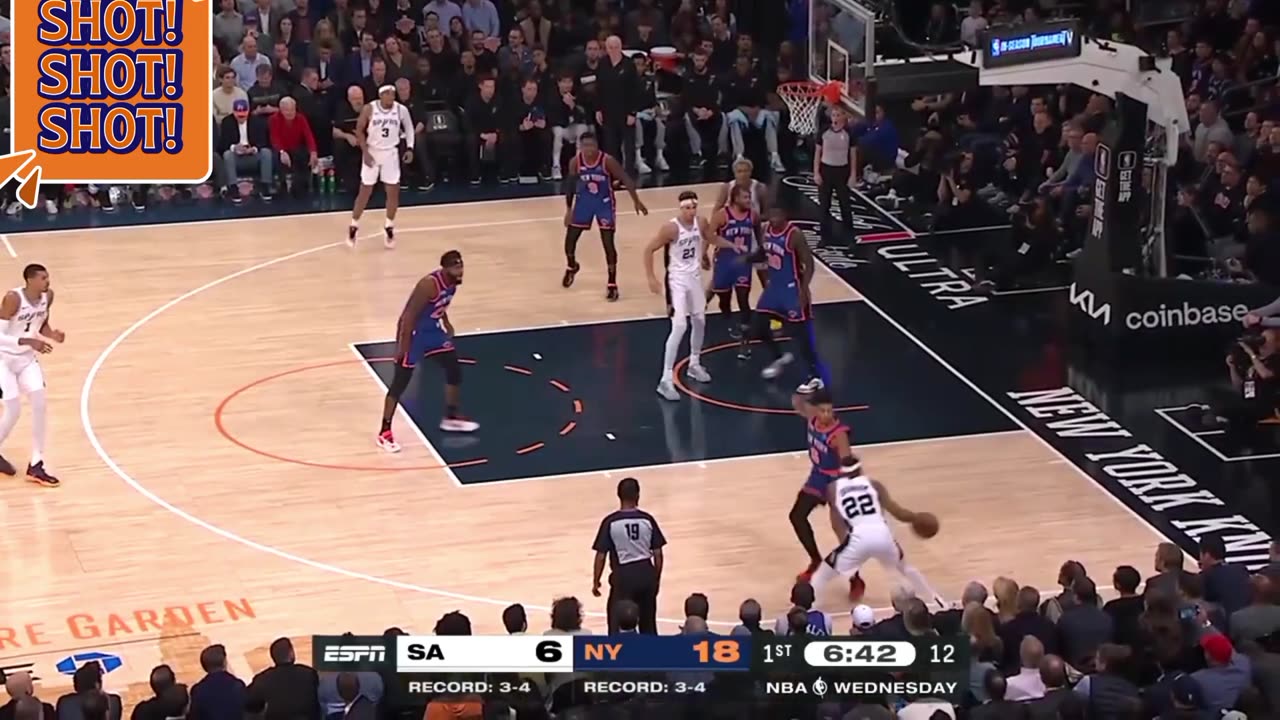 Resumen (Recap) Knicks VS Spurs🔥🔥🔥