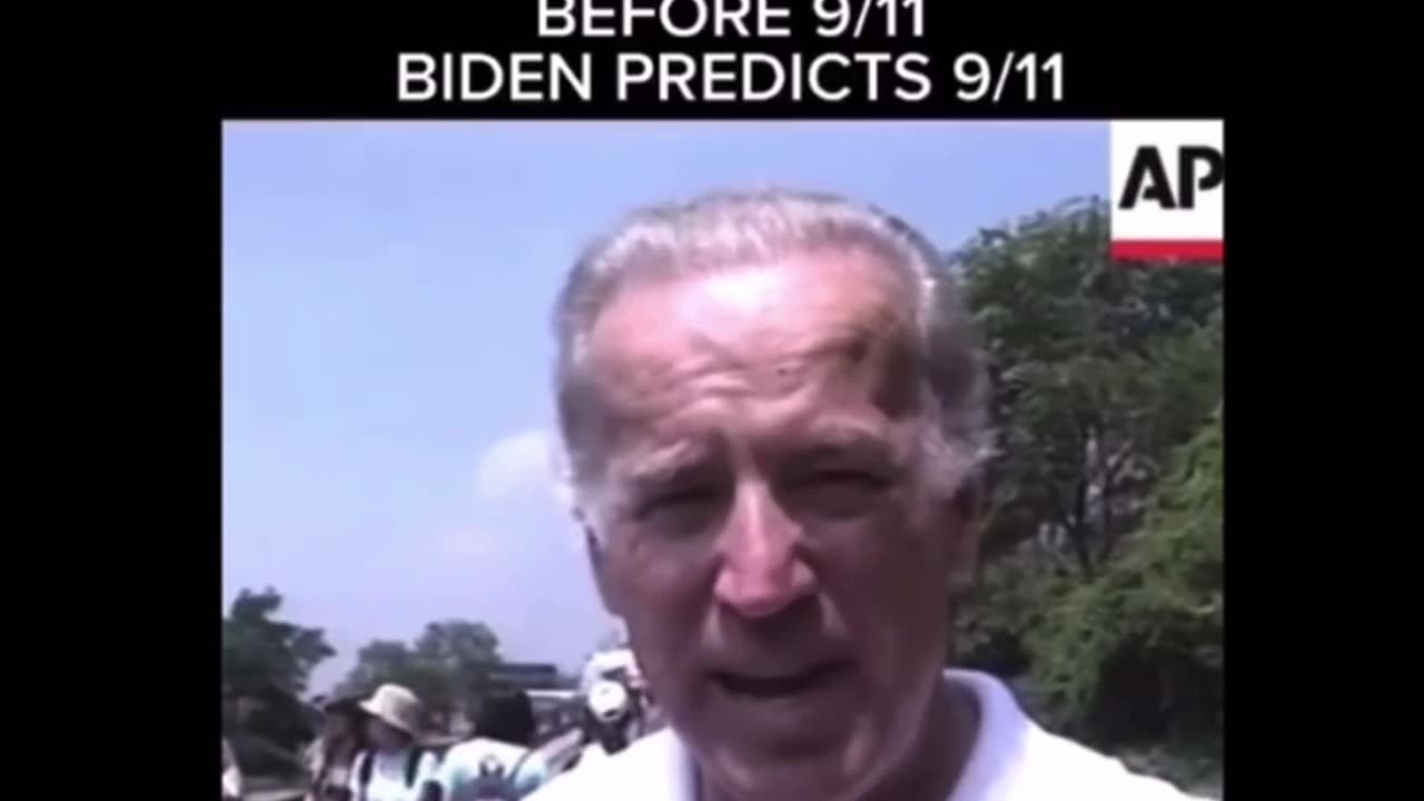 Biden predicted 911 one month before it happened.