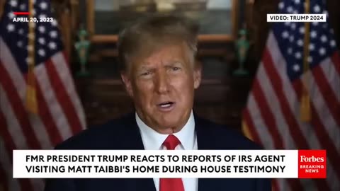 BREAKING NEWS_ Trump Reacts To IRS Agent Visiting Matt Taibbi_s Home During House Testimony