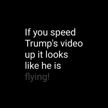 Flying Trump?