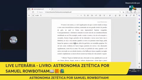 Canal Evidências - v4jFroKMpdI - LIVE LITERÁRIA - ASTRONOMIA ZETÉTICA POR SAMUEL ROWBOTHAM! 📖📙📚